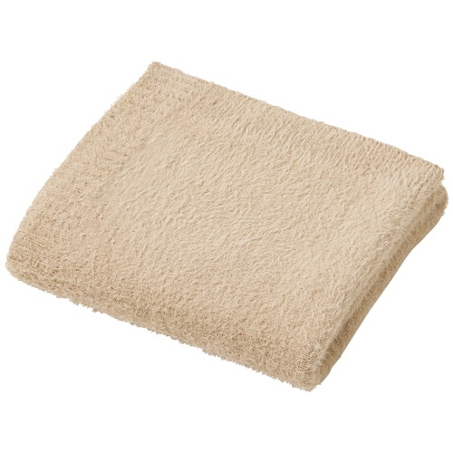 丸眞　インド　フラッフィーブランケット　ひざ掛け　ベージュ　１枚