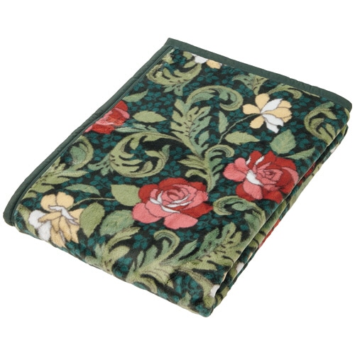 大津コーポレーション　ニューマイヤー毛布　バラ　Ｎｅｗ　Ｃｏｌｏｒ　グリーン　１枚