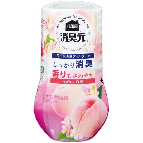 小林製薬 お部屋の消臭元 もぎたて白桃 400mL 1個