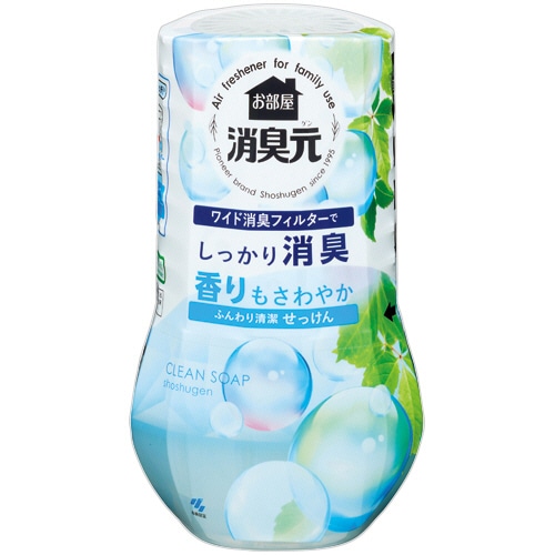 小林製薬 お部屋の消臭元 ふんわり清潔せっけん 400mL 1個