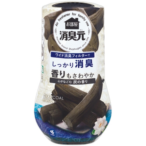 小林製薬 お部屋の消臭元 心がなごむ炭の香り 400mL 1個