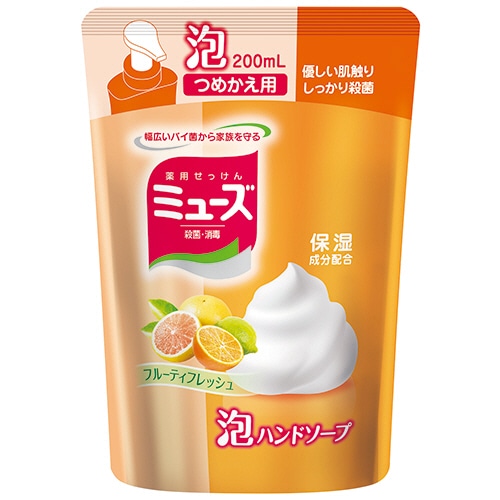 レキットベンキーザー・ジャパン ミューズ 泡ハンドソープ フルーティフレッシュ つめかえ用 200ml   1個