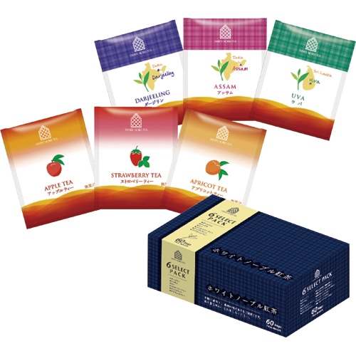 三井農林 ホワイトノーブル紅茶 6セレクトパック 1箱(60バッグ)