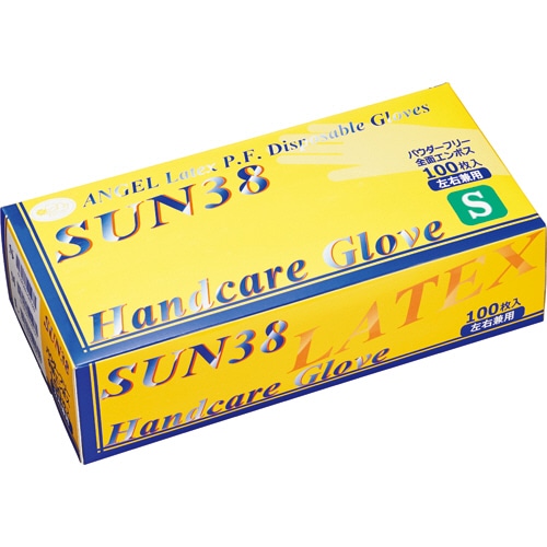 サンフラワー SUN38 ハンドケアグローブ 粉なし Sサイズ SUN38-S 1パック(100枚)