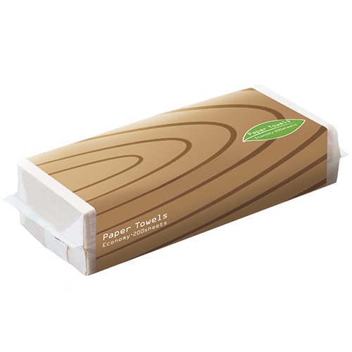 TANOSEE ペーパータオルアースカラー(エコノミー) 200枚 1パック
