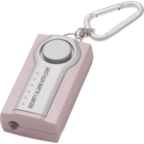 ヤザワ LEDライト付セキュリティアラーム ピンク SE25P 1個