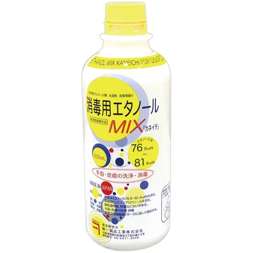 兼一薬品工業 消毒用エタノールMIX カネイチ 500mL 1本