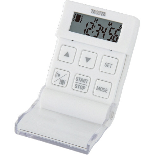 タニタ デジタルタイマー バイブレーションタイマー クイック ホワイト TD-370N-WH 1個