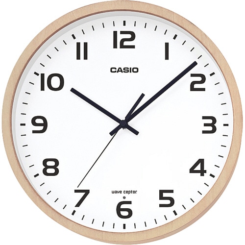 カシオ 電波掛時計 木枠 白木 IQ-1110J-7JF 1台