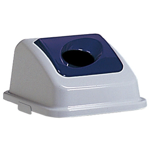 テラモト エコ分別カラーペール45 蓋 あきかん(丸穴) 紺 DS-252-231-7 1個