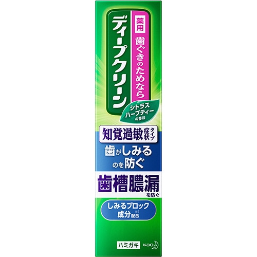 花王 ディープクリーン 薬用ハミガキ 知覚過敏症状タイプ 100g 1本