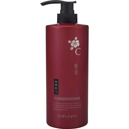 熊野油脂 四季折々 椿油コンディショナー 本体 600ml 1本