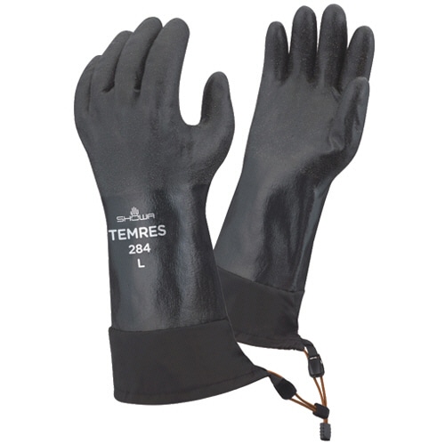 ショーワグローブ　防寒テムレス　カフ　ＬＬ　ブラック　ＮＯ２８４－ＬＬＢＬＫ　１双