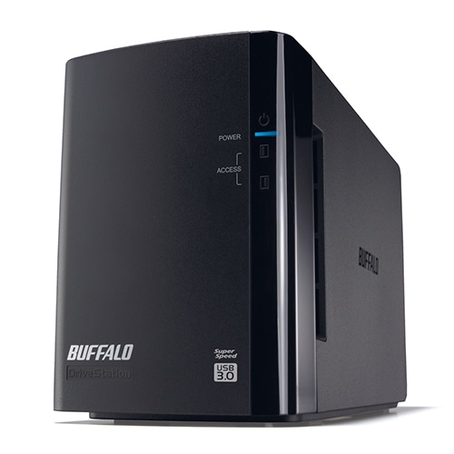 バッファロー ドライブステーション ミラーリング機能搭載 USB3.0用 外付けHDD 2ドライブ 4TB ブラック HD-WL4TU3/R1J 1台