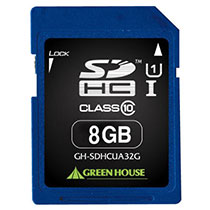 グリーンハウス SDHCカード 8GB UHS-I Class10 GH-SDHCUA8G 1枚