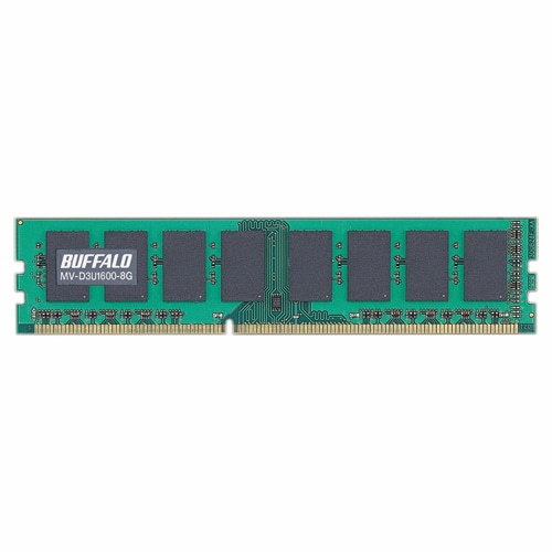 バッファロー 法人向け PC3-12800 DDR3 1600MHz 240Pin SDRAM DIMM 8GB MV-D3U1600-8G 1枚