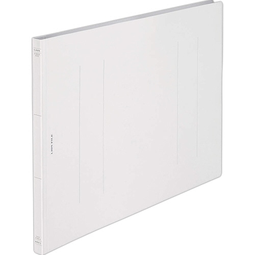 ライオン事務器 フラットファイル(環境) 樹脂押え具 A3ヨコ 150枚収容 背幅18mm 無着色 A-591KA3E 1冊