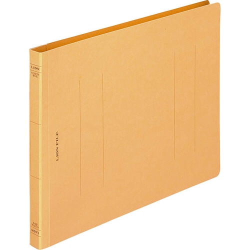 ライオン事務器 フラットファイル(環境) 樹脂押え具 B5ヨコ 150枚収容 背幅18mm 黄 A-527KB5E 1冊