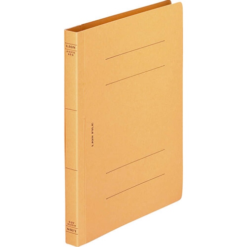 ライオン事務器 フラットファイル(環境) 樹脂押え具 A5タテ 150枚収容 背幅18mm 黄 A-537KA5S 1冊