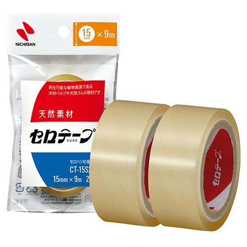 ニチバン セロテープ 小巻 15mm×9m CT-15S2PN 1パック(2巻)