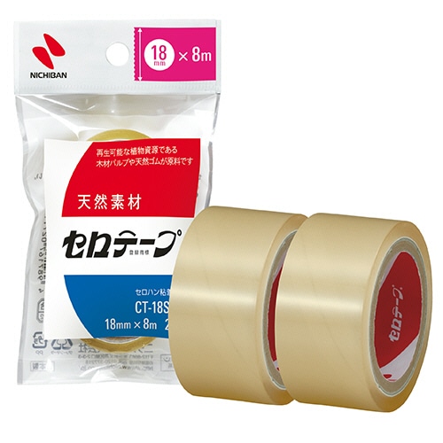ニチバン セロテープ 小巻 18mm×8m CT-18S2PN 1パック(2巻)