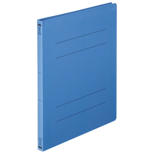 TANOSEE フラットファイル(再生PP) A4タテ セミワイド 150枚収容 背幅18mm ロイヤルブルー 1パック(5冊)