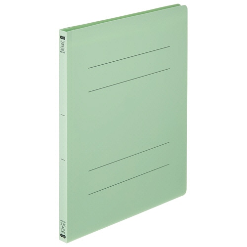 TANOSEE フラットファイル(再生PP) A4タテ セミワイド 150枚収容 背幅18mm グリーン 1パック(5冊)