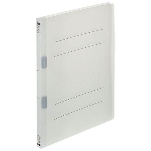 TANOSEE フラットファイル(再生PP) A4タテ セミワイド 150枚収容 背幅18mm クリア 1パック(5冊)