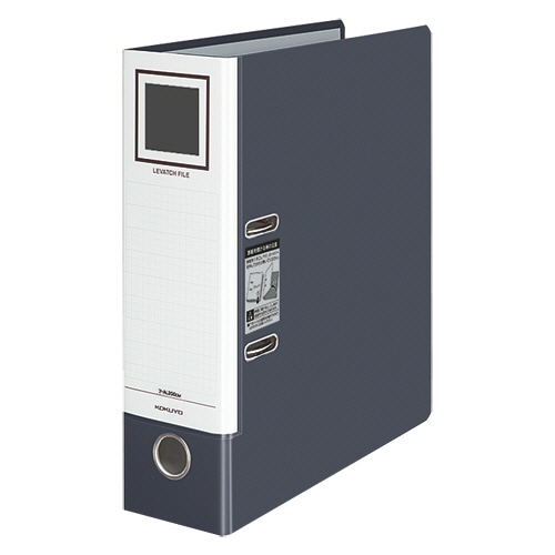 コクヨ レバッチファイル A4タテ 2穴 680枚収容 68mmとじ 背幅93mm ダークグレー フ-AL200DM 1冊