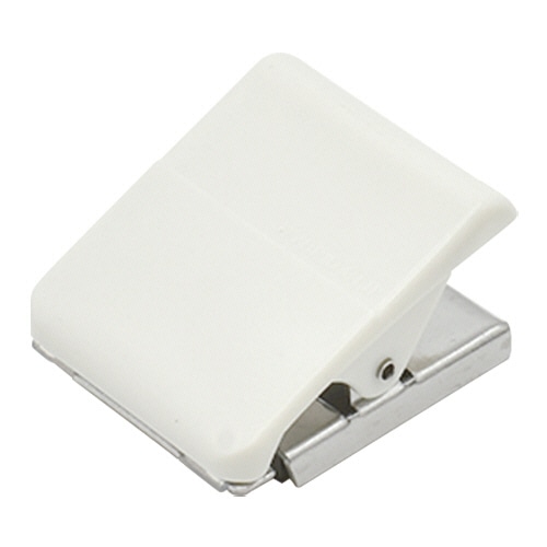 マグエックス マグネットハイブリッドクリップ M W39×D25×H43mm 白 MHC-150-W 1個