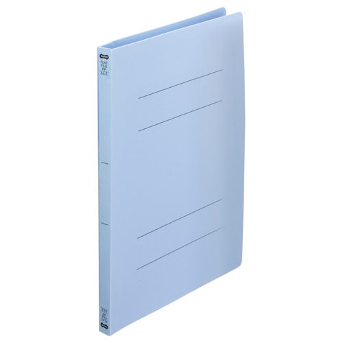 TANOSEE フラットファイル(再生PP) A4タテ 150枚収容 背幅18mm ブルー 1パック(5冊)