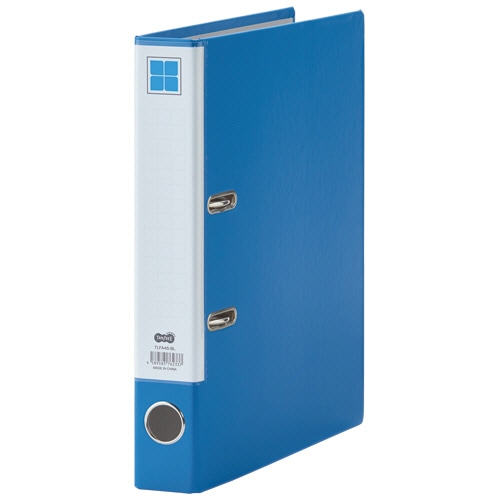 TANOSEE レバー式アーチファイル A4タテ 2穴 280枚収容 28mmとじ 背幅50mm 青 1冊