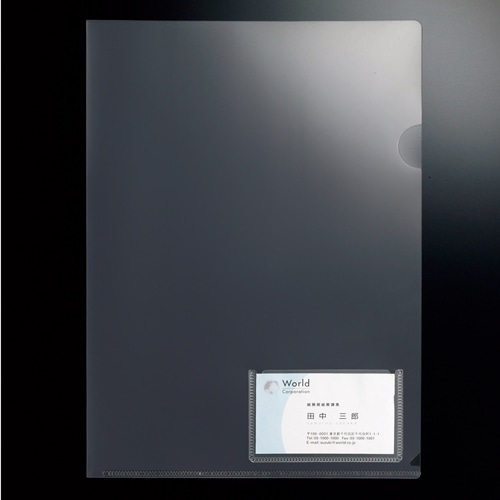 G-Aim クリアホルダー 名刺ポケット付 A4 YG-10-10 1パック(10枚)