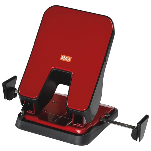 マックス 中空刃 軽あけパンチ スクーバ 50枚穿孔 レッド DP-50T/R 1台