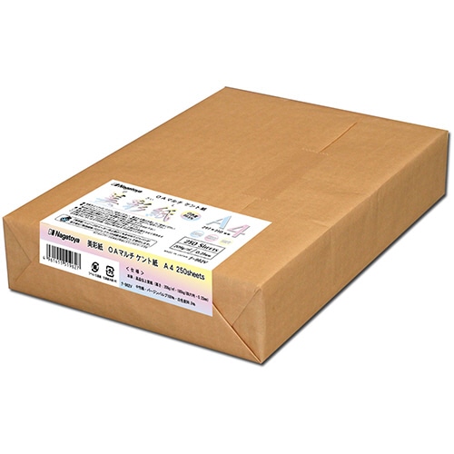 長門屋商店 OAマルチケント紙 美彩紙 A4 209g/m2 ナ-962V 1パック(250枚)