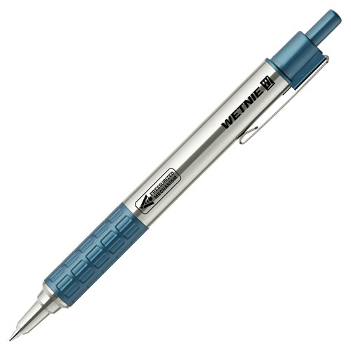 ゼブラ 油性ボールペン ウェットニー 0.7mm 黒 (軸色:ブルー) P-BA100-BL 1本