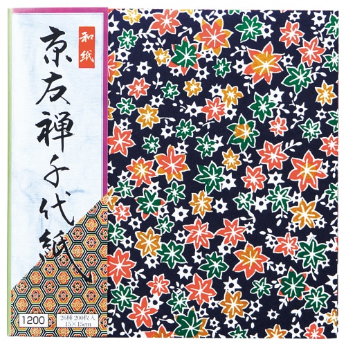 エヒメ紙工 京友禅千代紙 150×150mm 26種 KY-12015 1パック(200枚)