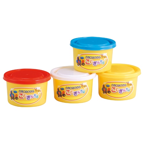 銀鳥産業 こむぎんちょ 4色(あか・あお・しろ・きいろ) 各80g 041-032 1パック