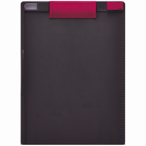 ソニック クリップボード A4タテ 赤×ダークグレー CB-307-RG 1枚