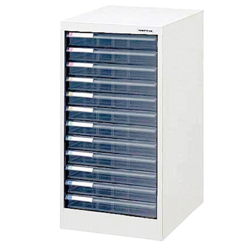 ナカバヤシ アバンテV2 フロアケース A4タテ 浅12段 白 AF-12 1台