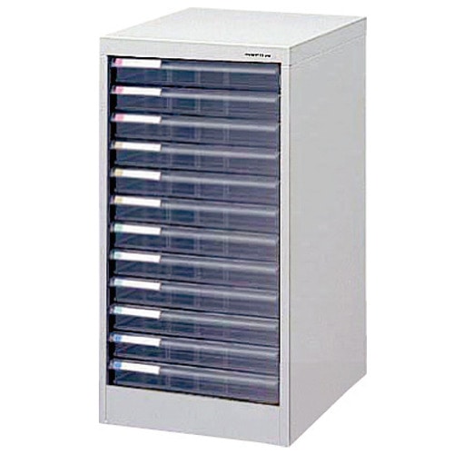ナカバヤシ アバンテV2 フロアケース A4タテ 浅12段 ニューグレー AF-12 1台
