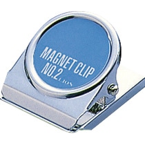 ライオン事務器 マグネットクリップ(裏面マグネット付) W38×D45×H28mm CS-2 1個
