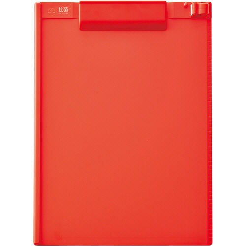 リヒトラブ 抗菌クリップボード A4タテ レッド A-7940-3 1枚