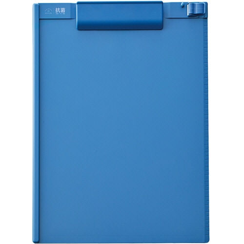 リヒトラブ 抗菌クリップボード A4タテ ブルー A-7940-8 1枚