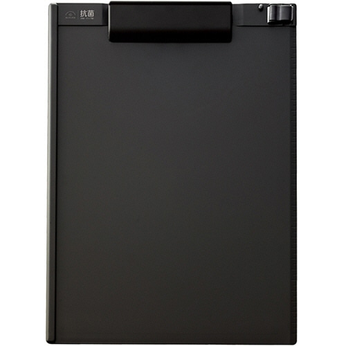 リヒトラブ 抗菌クリップボード A4タテ ブラック A-7940-24 1枚
