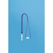 ライオン事務器 名札用ストラップ ブルー N-8P 1本