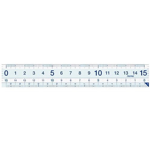 レイメイ藤井 先生おすすめ直定規(すべり止め加工付) 15cm APJ93 1個