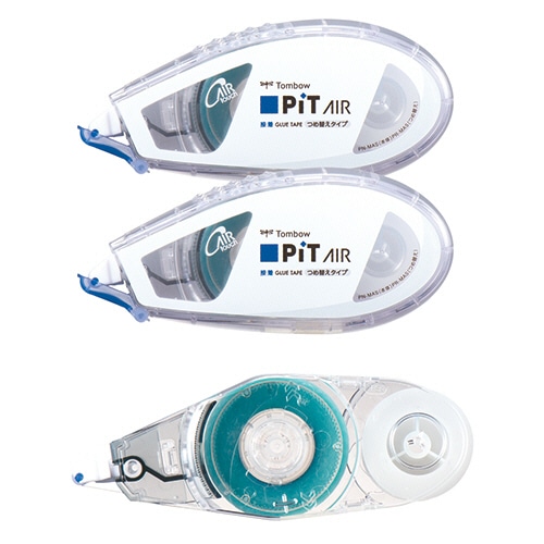 トンボ鉛筆 テープのり ピットエアー 本体2個+つめ替え1個付 8.4mm×16m HCC-241P 1パック