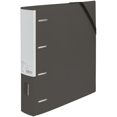 ナカバヤシ どっさり個別Dリングファイル A4ワイド タテ 4穴 背幅60mm ブラック RF1035D 1冊