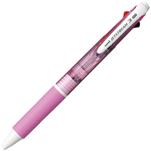 三菱鉛筆 ジェットストリーム 3色ボールペン 0.7mm (軸色:ピンク) SXE340007.13 1本